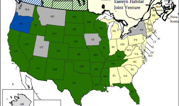 United States PHJV area map.